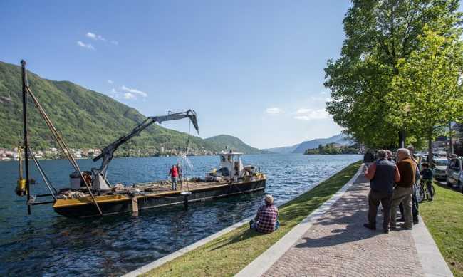 Omegna posa statuta Lamberto