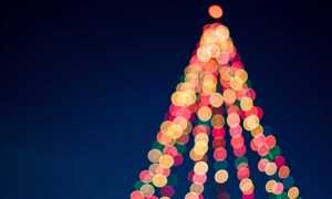 albero natale luci
