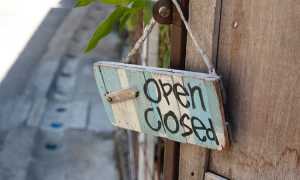 cartello aperto chiuso