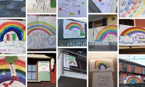 casle collage arcobaleno