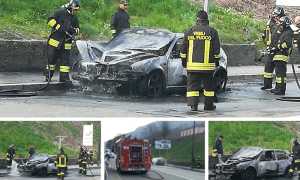 incendio auto crusinallo