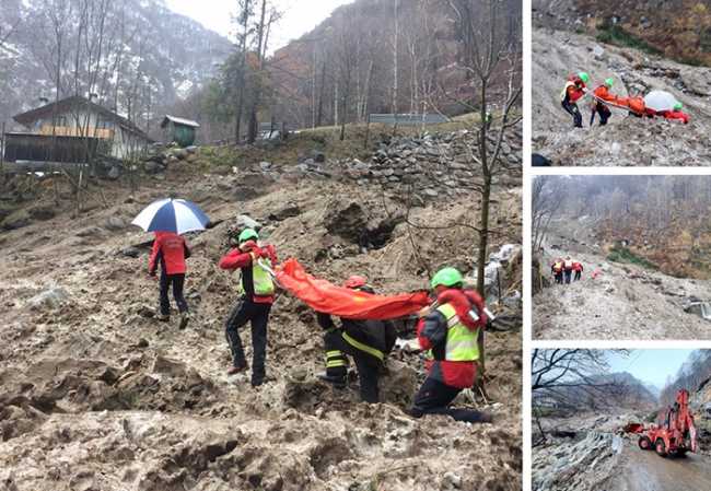 soccorso salvataggio valstrona frana nov 19 mix