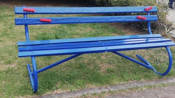 panchina blu casale c c 1