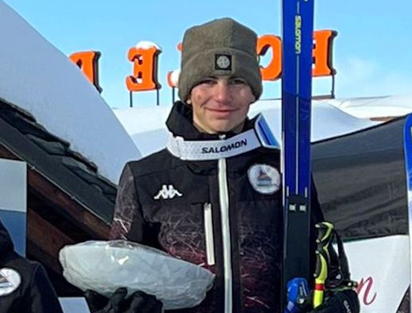 Andrea Villaraggia al via dell’Arge Alp